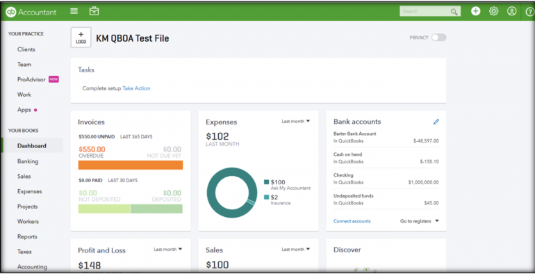 The Quickbooks desktop.