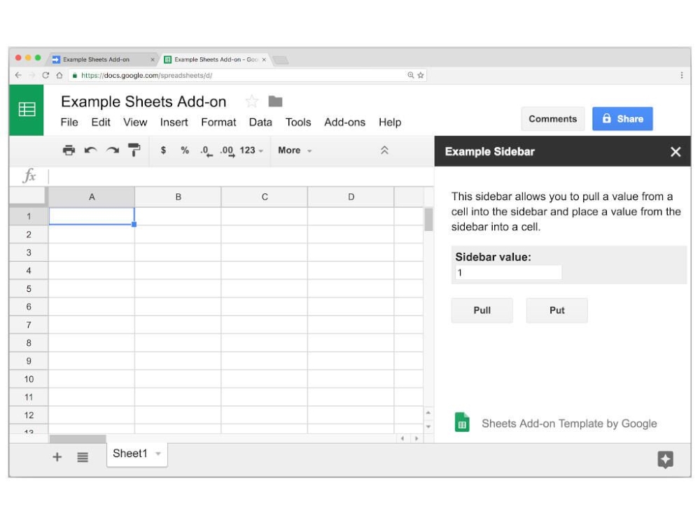 Spreadsheet in Google Sheets filled out with various data points