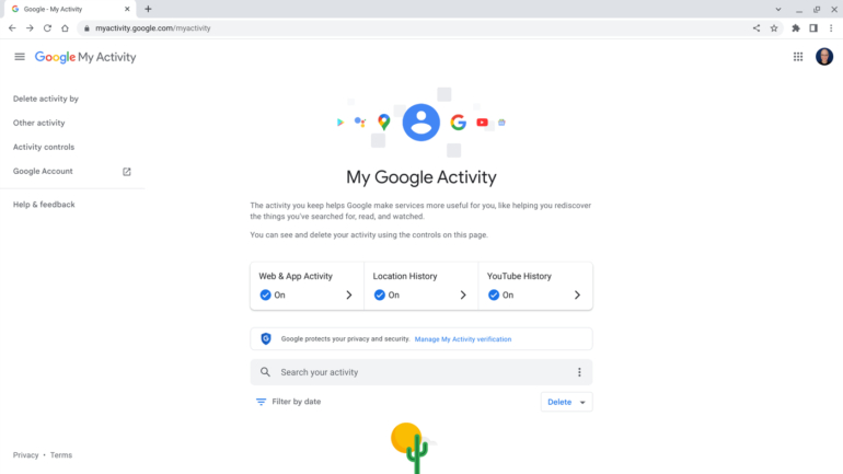 Go to https://myactivity.google.com/ to access your Google account history across all devices and Google services, such as YouTube, Google Maps and Google Play.